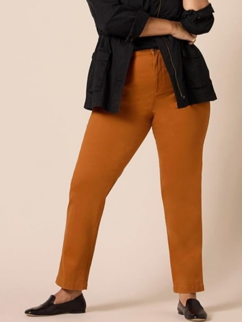 Amazon essentials women's high-waisted pants.